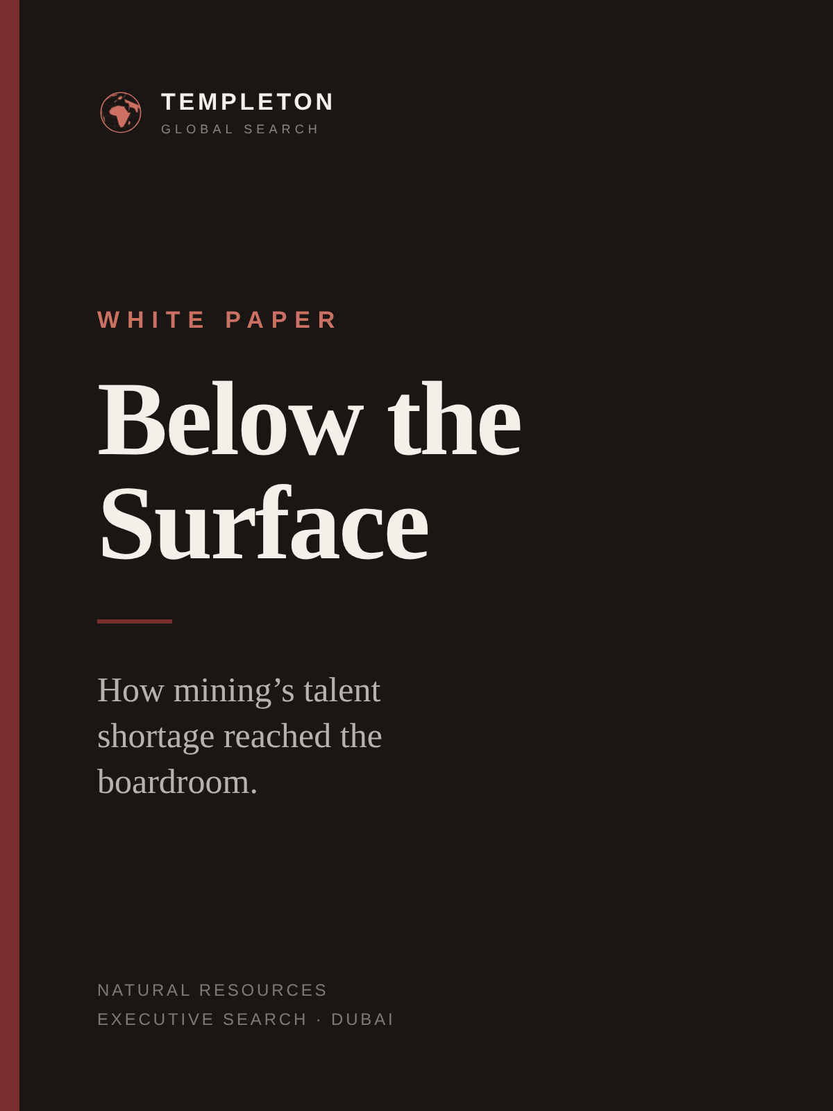 Below the Surface white paper cover